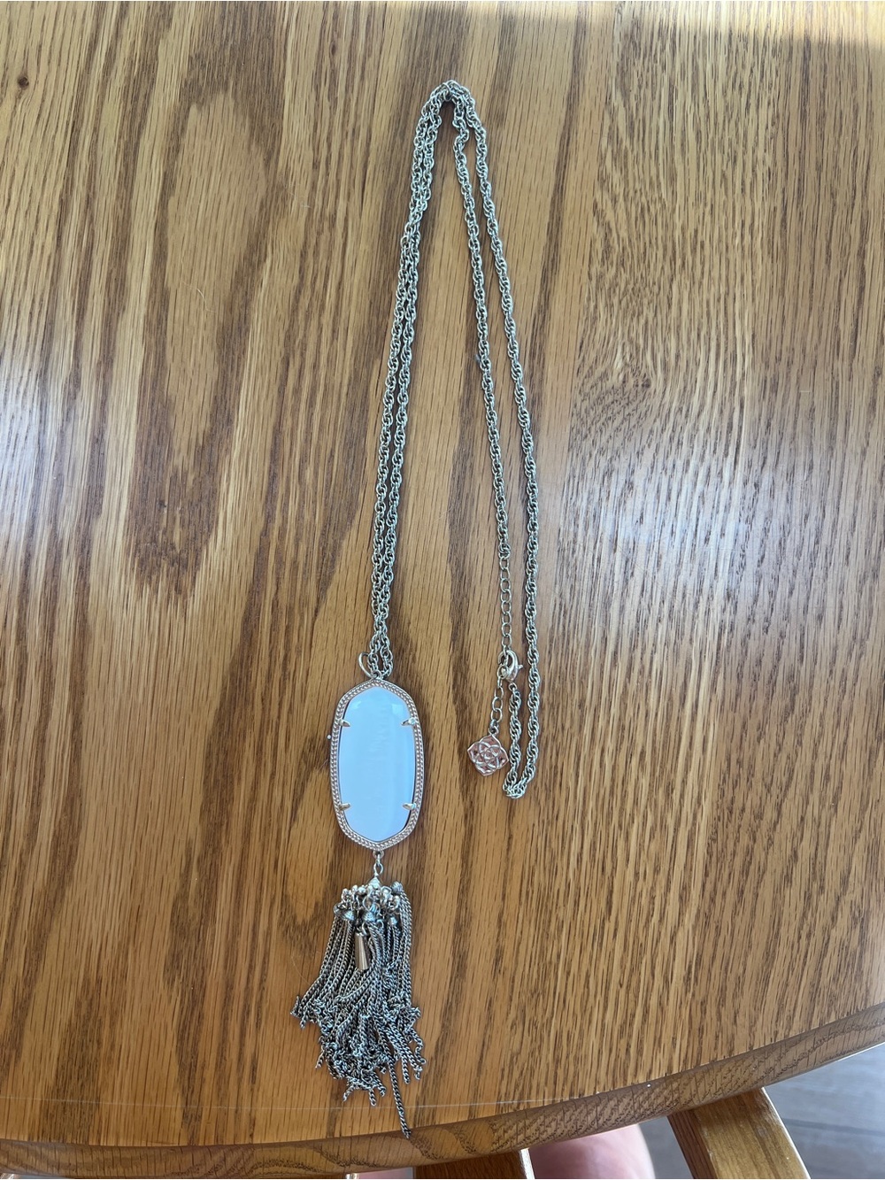 Kendra Scott Black and White Elle Duo Earrings & Tassel Pendant Set - Picture 4 of 4